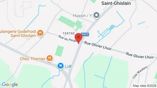 Apartments for rent i Saint-Ghislain - kort over placeringen