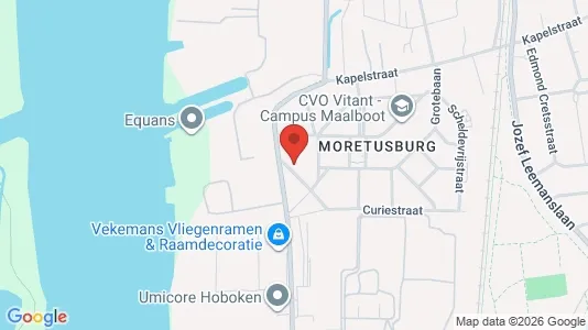 Apartments for rent i Antwerp Hoboken - kort over placeringen
