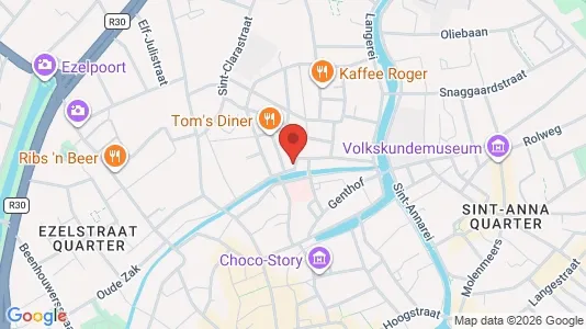 Apartments for rent i Brugge - kort over placeringen