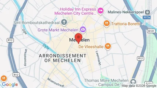 Apartments for rent i Mechelen - kort over placeringen