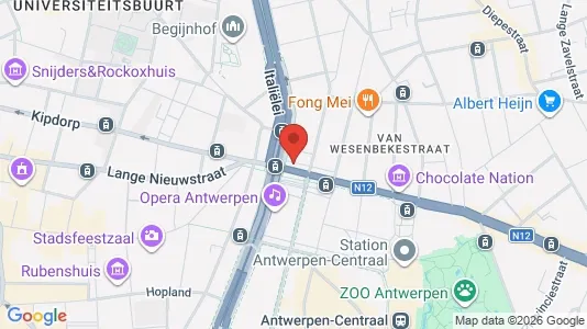 Apartments for rent i Stad Antwerp - kort over placeringen