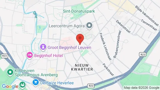 Apartments for rent i Leuven - kort over placeringen