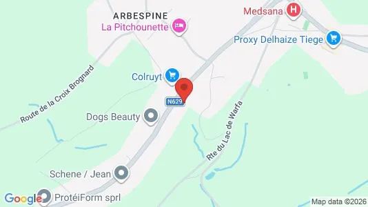 Apartments for rent i Jalhay - kort over placeringen