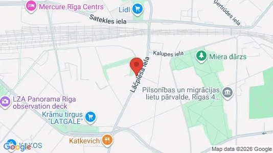 Apartments for rent i Riga Centrs - kort over placeringen