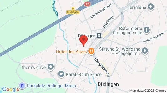 Apartments for rent i Sense - kort over placeringen
