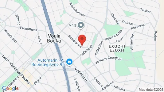 Apartments for rent i Glyfada - kort over placeringen