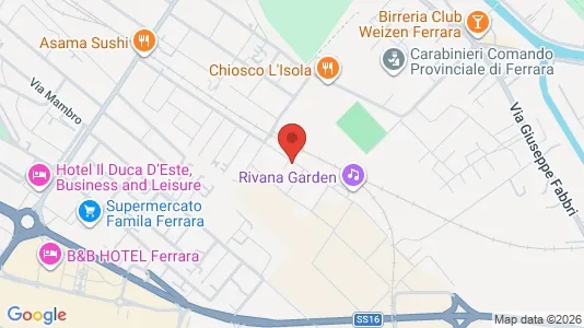 Rooms for rent i Ferrara - kort over placeringen