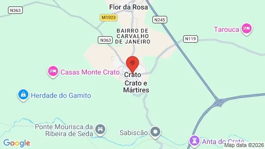 Apartments for rent i Crato - kort over placeringen