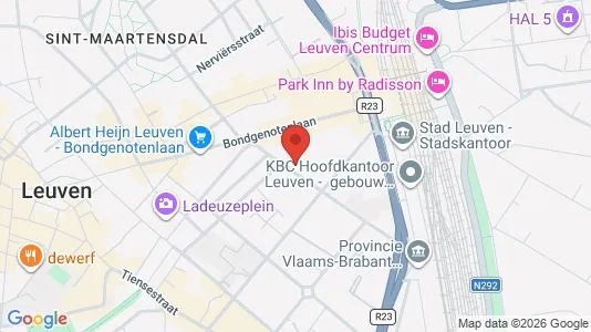 Apartments for rent i Leuven - kort over placeringen