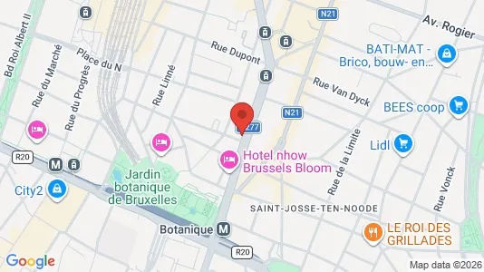 Apartments for rent i Brussels Sint-Joost-ten-Node - kort over placeringen