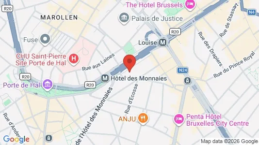 Apartments for rent i Brussels Sint-Gillis - kort over placeringen