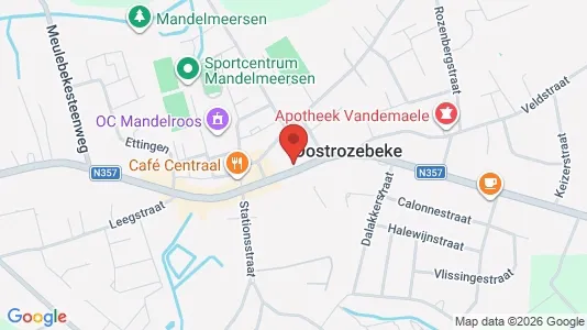 Apartments for rent i Oostrozebeke - kort over placeringen