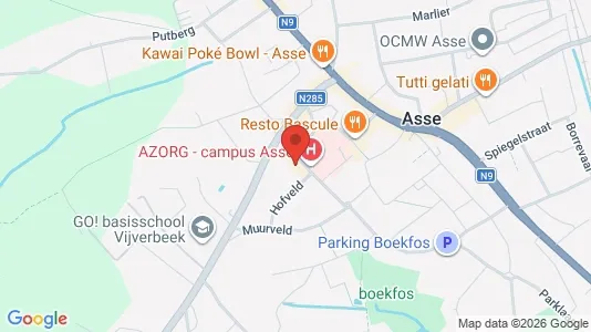 Apartments for rent i Asse - kort over placeringen