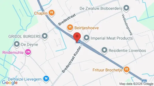 Apartments for rent i Lievegem - kort over placeringen