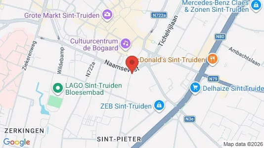 Apartments for rent i Sint-Truiden - kort over placeringen