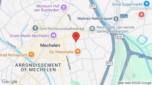 Apartments for rent i Mechelen - kort over placeringen