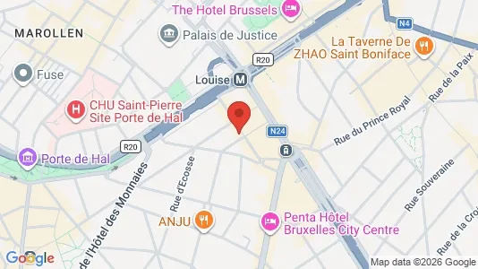 Apartments for rent i Brussels Sint-Gillis - kort over placeringen