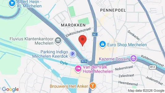 Apartments for rent i Mechelen - kort over placeringen