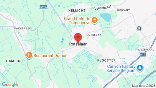 Houses for rent i Rotselaar - kort over placeringen
