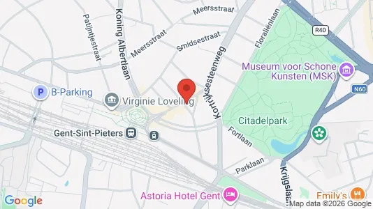 Apartments for rent i Stad Gent - kort over placeringen