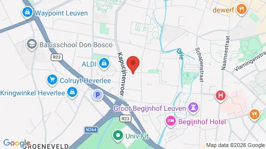 Apartments for rent i Leuven - kort over placeringen