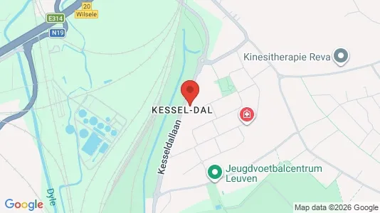Apartments for rent i Leuven - kort over placeringen