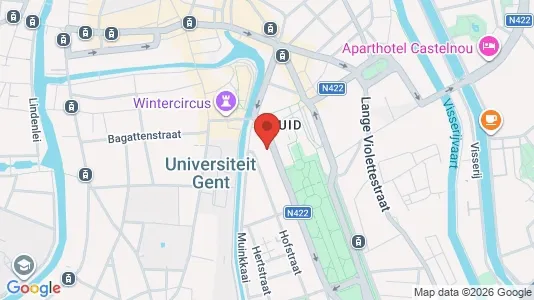 Apartments for rent i Stad Gent - kort over placeringen
