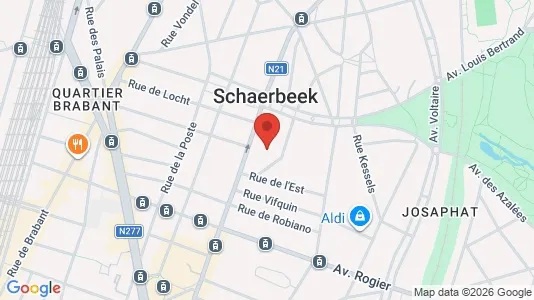Apartments for rent i Brussels Schaarbeek - kort over placeringen