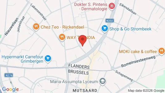 Apartments for rent i Grimbergen - kort over placeringen