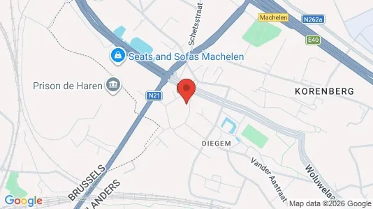 Apartments for rent i Machelen - kort over placeringen