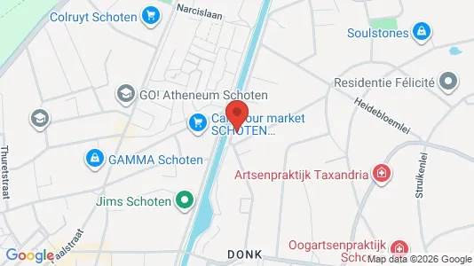 Apartments for rent i Schoten - kort over placeringen