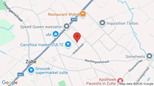 Apartments for rent i Zulte - kort over placeringen