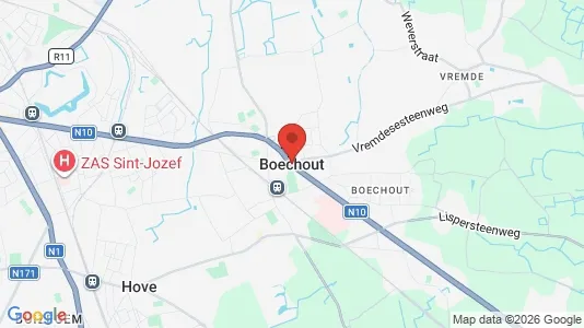 Houses for rent i Boechout - kort over placeringen