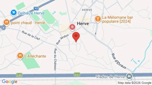 Apartments for rent i Herve - kort over placeringen