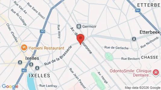 Apartments for rent i Brussels Elsene - kort over placeringen