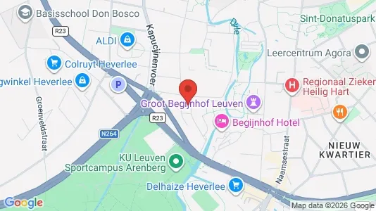 Apartments for rent i Leuven - kort over placeringen