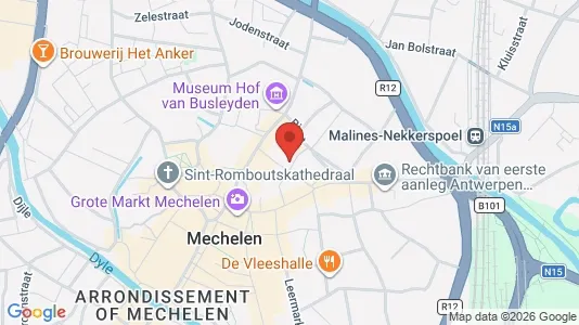 Apartments for rent i Mechelen - kort over placeringen