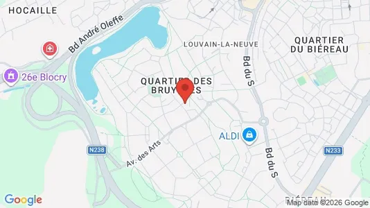 Apartments for rent in Ottignies-Louvain-la-Neuve - Photo from Google Street View