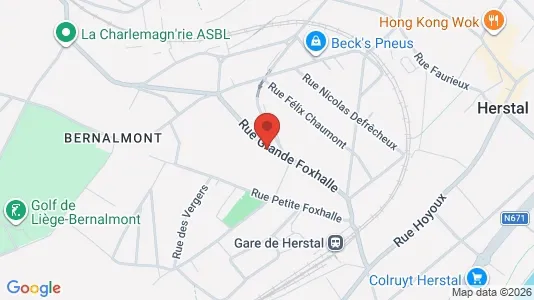 Apartments for rent i Herstal - kort over placeringen