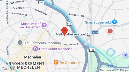 Apartments for rent i Mechelen - kort over placeringen