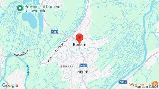 Houses for rent i Berlare - kort over placeringen