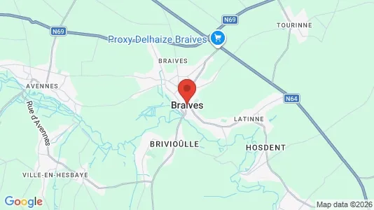 Houses for rent i Braives - kort over placeringen