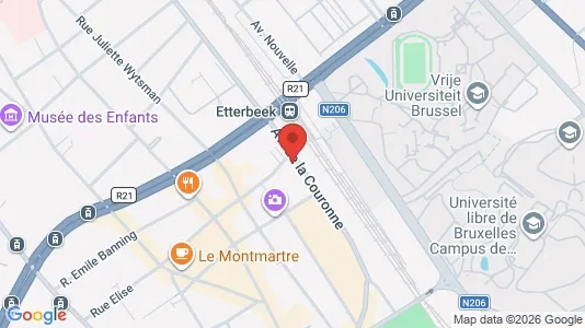 Apartments for rent i Brussels Elsene - kort over placeringen