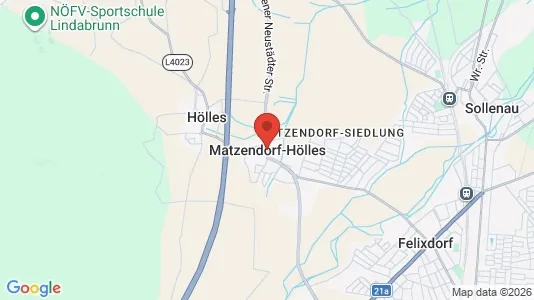Apartments for rent i Matzendorf-Hölles - kort over placeringen