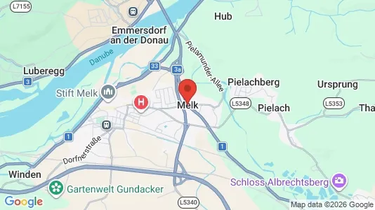 Apartments for rent i Melk - kort over placeringen
