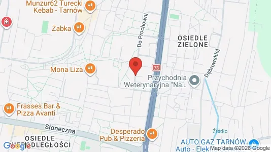 Apartments for rent i Tarnów - kort over placeringen