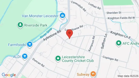 Apartments for rent i Leicester - Leicestershire - kort over placeringen