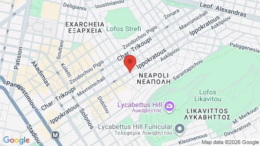 Apartments for rent i Athens Exarchia - kort over placeringen