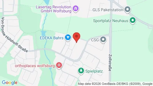 Apartments for rent i Wolfsburg - kort over placeringen