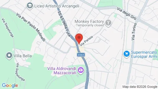 Rooms for rent i Bologna - kort over placeringen